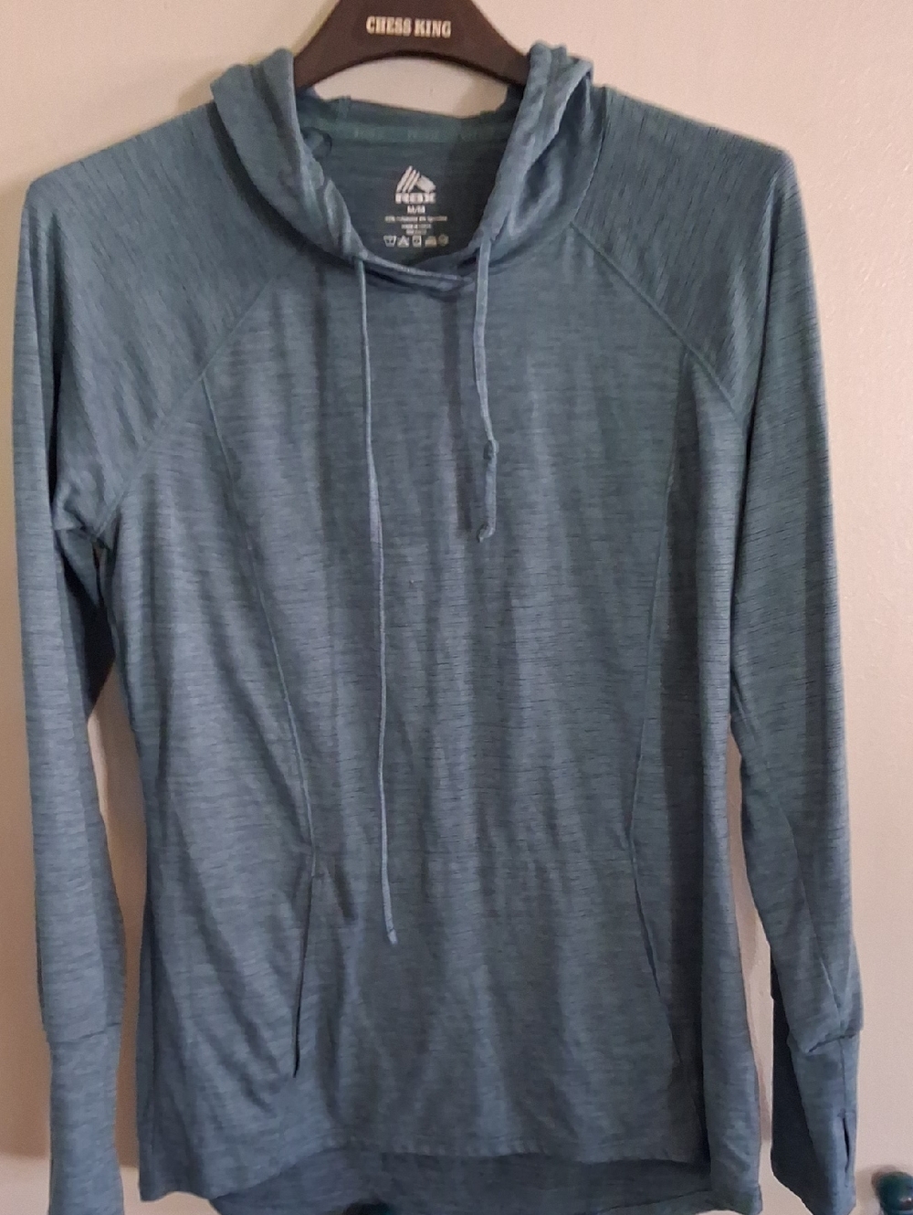 RBX Lightweight Hooded Pullover in Teal Blue